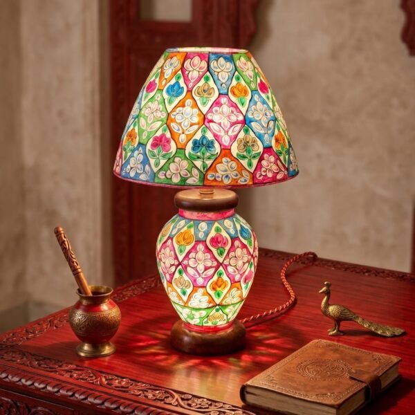 Persian  Theme | Camel Skin Lamp | Handcrafted